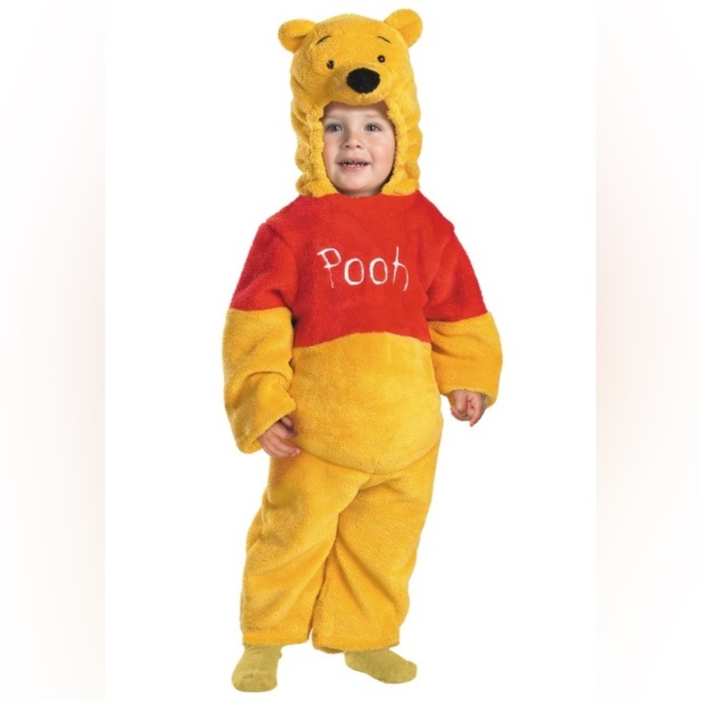 Disney little boys Winnie the Pooh Red and Yellow Costume size M 3T-4T